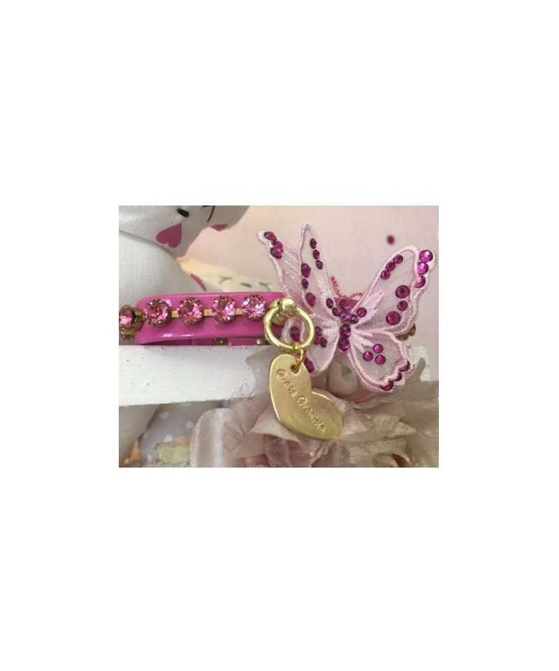 3D Precious Butterfly Collar Bubble Pink Grace Graciola