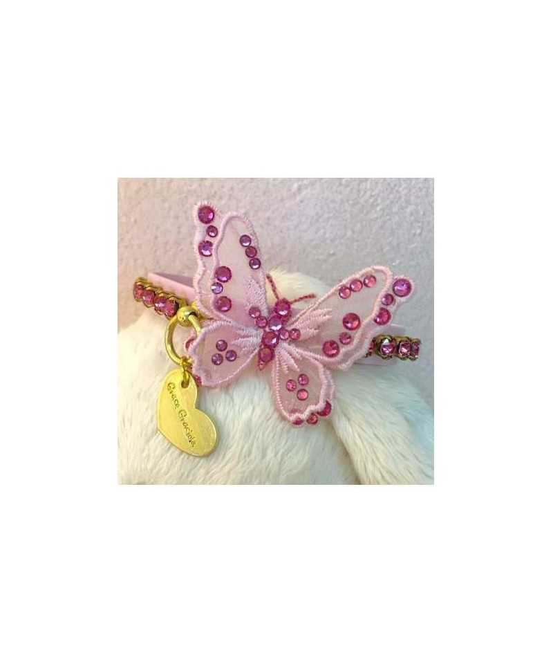 3D Precious Butterfly Collar Pink Grace Graciola