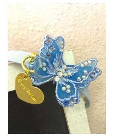 3D Butterfly Baby Blue Collar White Grace Graciola