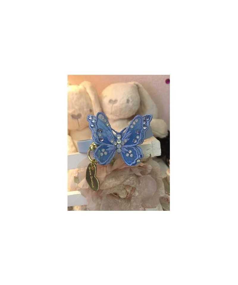 3D Butterfly Collar Baby Blue Grace Graciola
