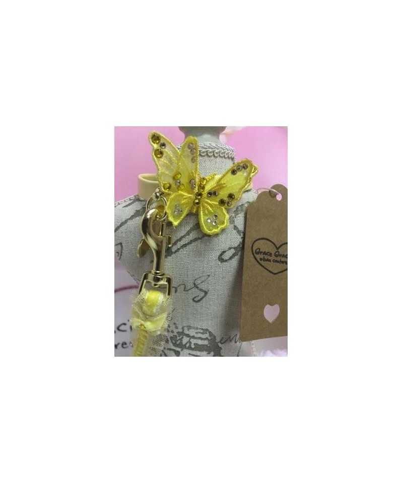 3D Butterfly Collar Yellow Grace Graciola