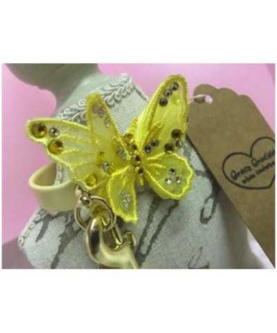 3D Butterfly Collar Yellow Grace Graciola