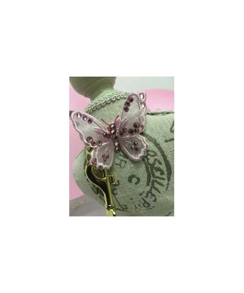 3D Butterfly Collar Pink Grace Graciola