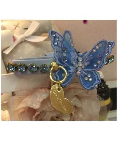 3D Precious Butterfly Collar Baby Blue Grace Graciola