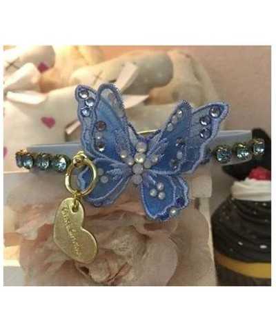 3D Precious Butterfly Collar Baby Blue Grace Graciola