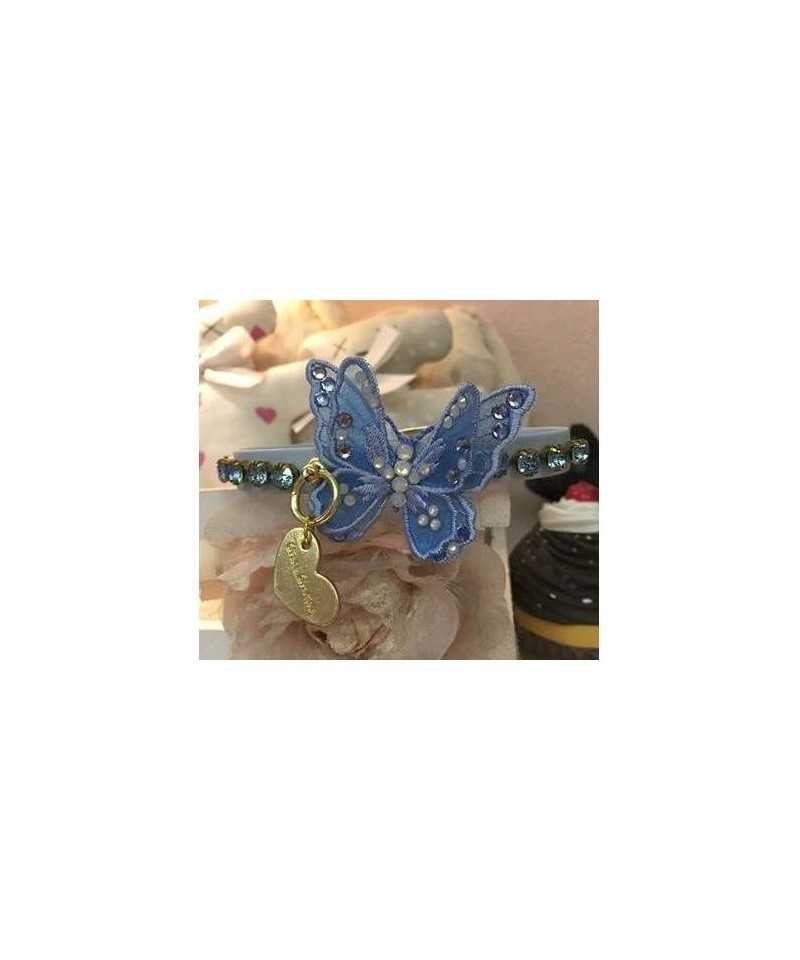 3D Precious Butterfly Collar Baby Blue Grace Graciola