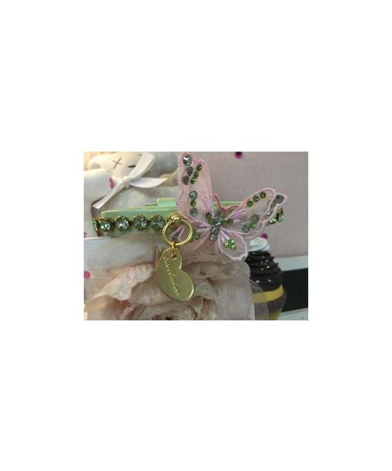 3D Precious Butterfly Pink Collar Green Grace Graciola