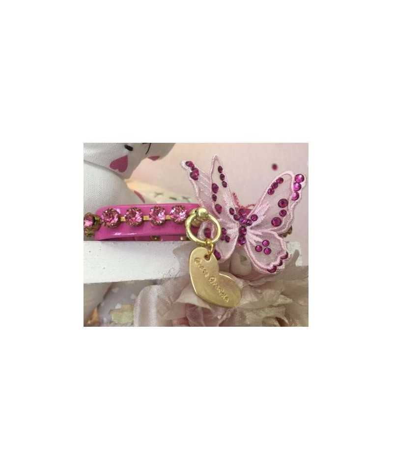 3D Precious Butterfly Collar Bubble Pink Grace Graciola