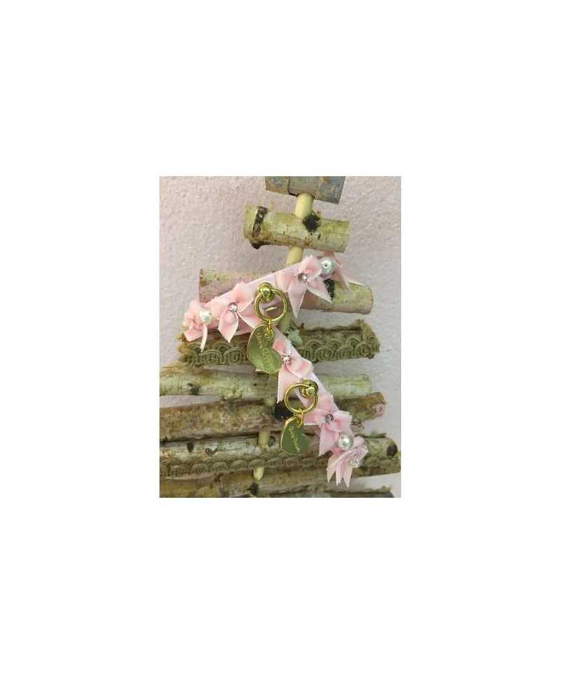 Pearl & Bow Collar Pink Grace Graciola