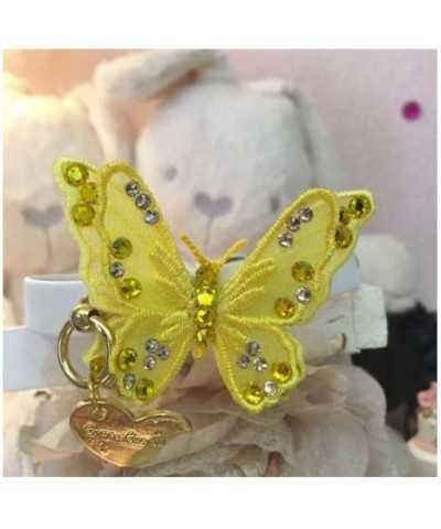 3D Butterfly Yellow Collar White Grace Graciola