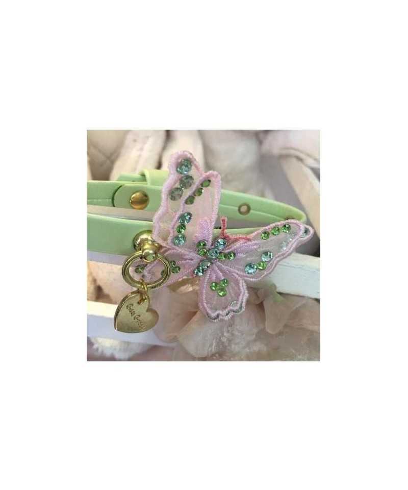 3D Butterfly Pink Collar Green Grace Graciola