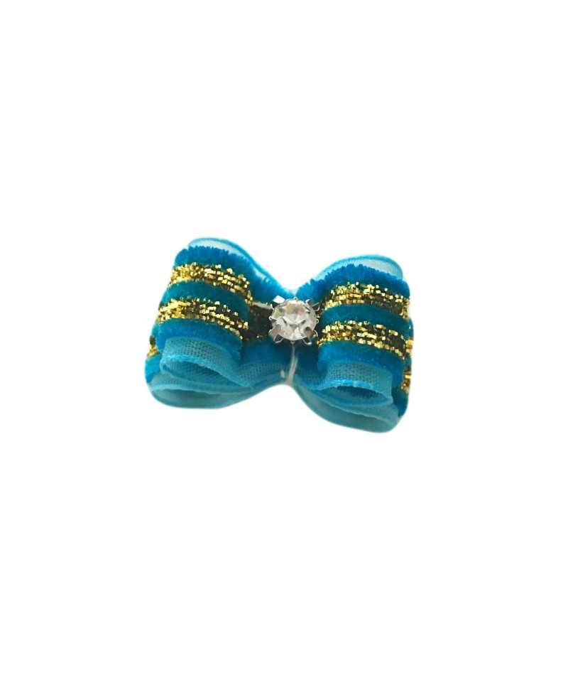 Fiocchetto con Elastico Precious Blue