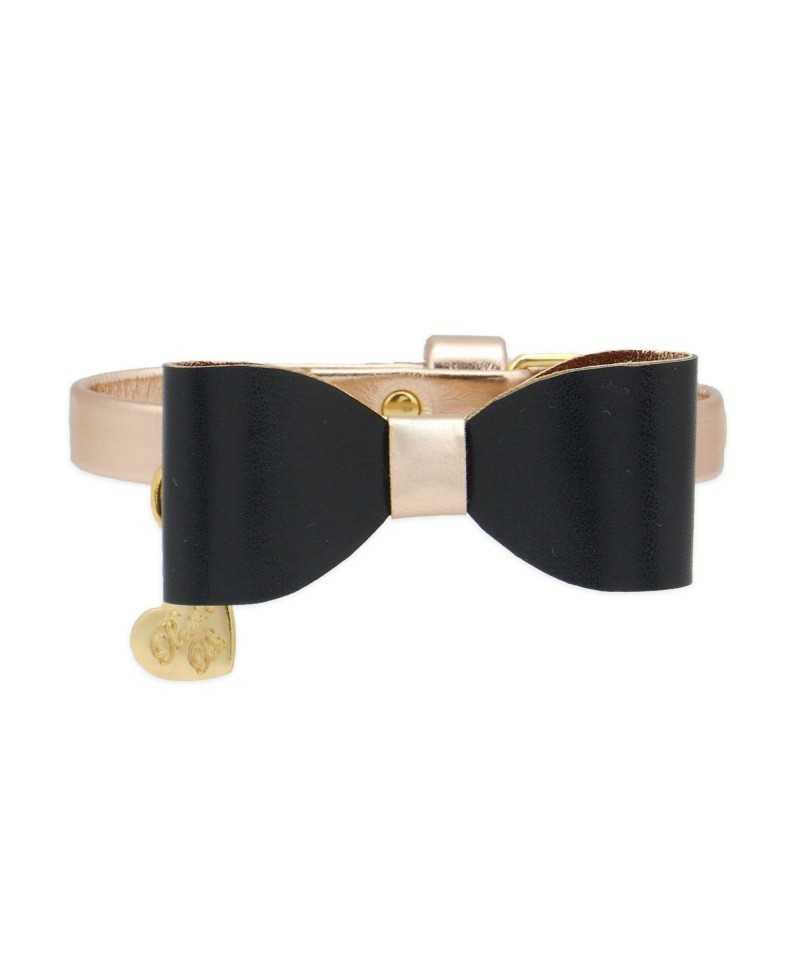PAPILLON COLLAR ROSE GOLD ECOLEATHER/GOLD Piccoli Pets