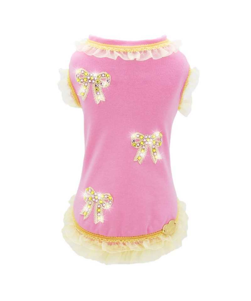 Piccoli Pets PRECIOUS BOWS T-SHIRT HOT PINK