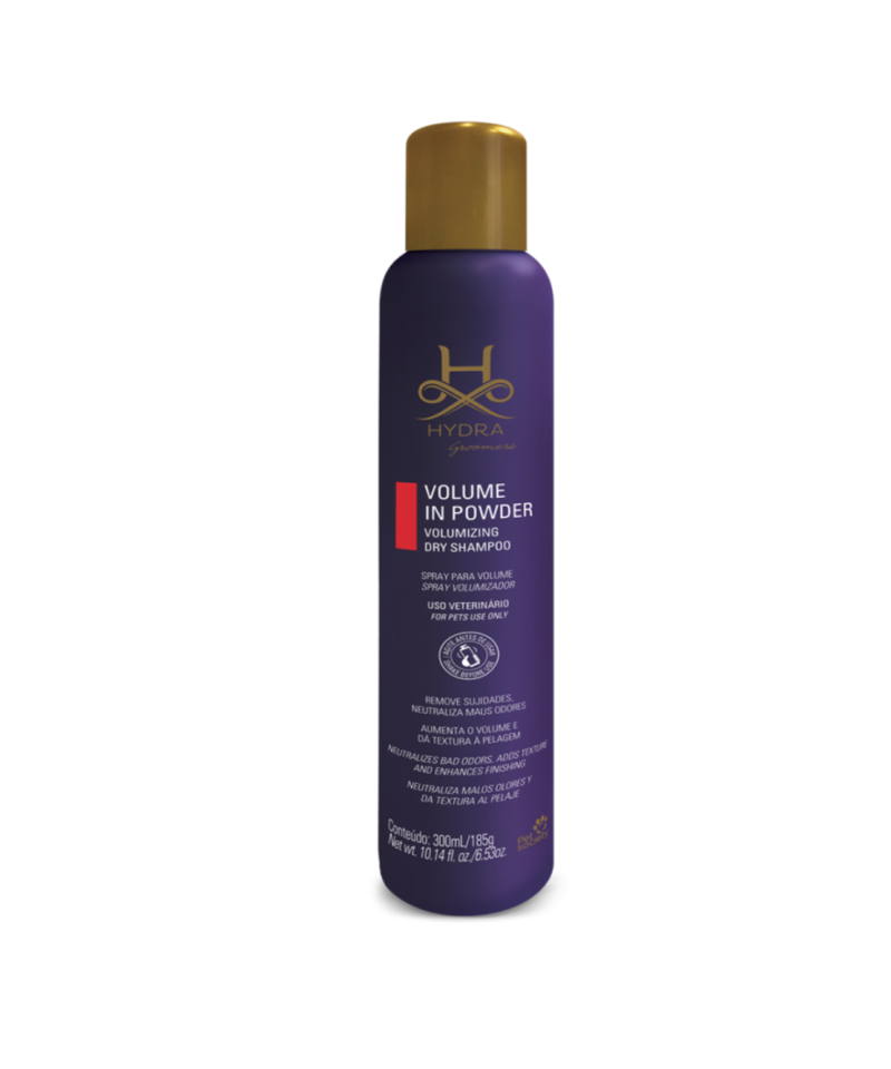 Hydra volume in powder spray