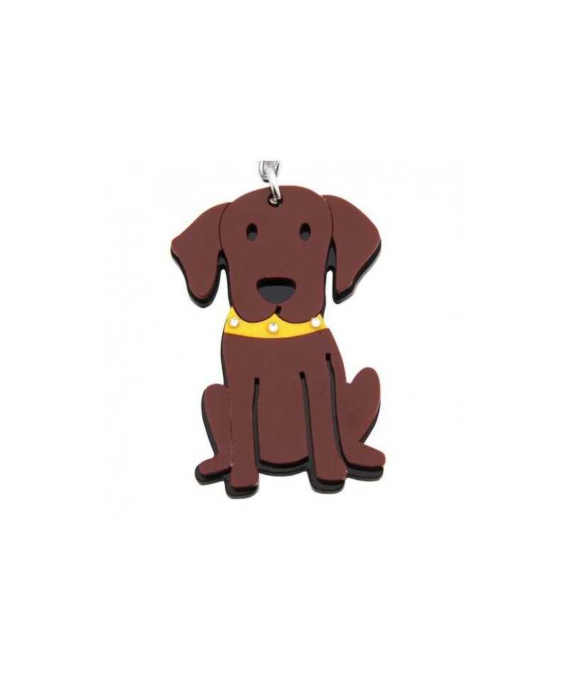 Portachiavi Chocolate Labrador