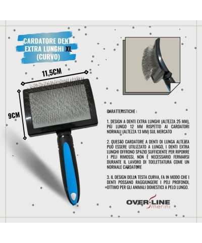 Cardatore Denti Extra Lunghi curvo Overline Merini