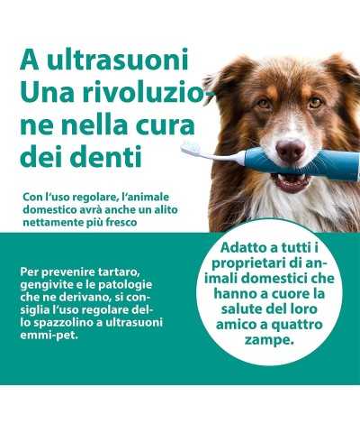 Spazzolino ad Ultrasuoni Emmi®-pet basic set 2.0