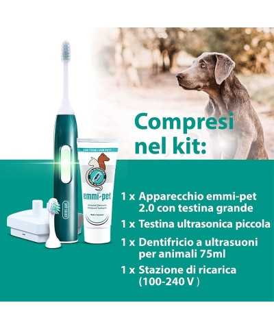 Spazzolino ad Ultrasuoni Emmi®-pet basic set 2.0