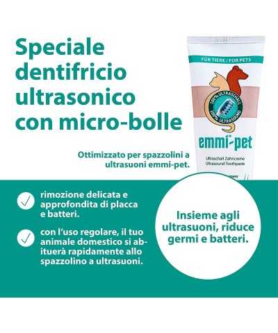 Emmi-pet Dentifricio per spazzolino ad Ultrasuoni Animali