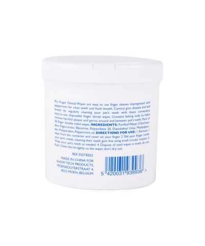 Show Tech Pro Finger Dental Wipes
