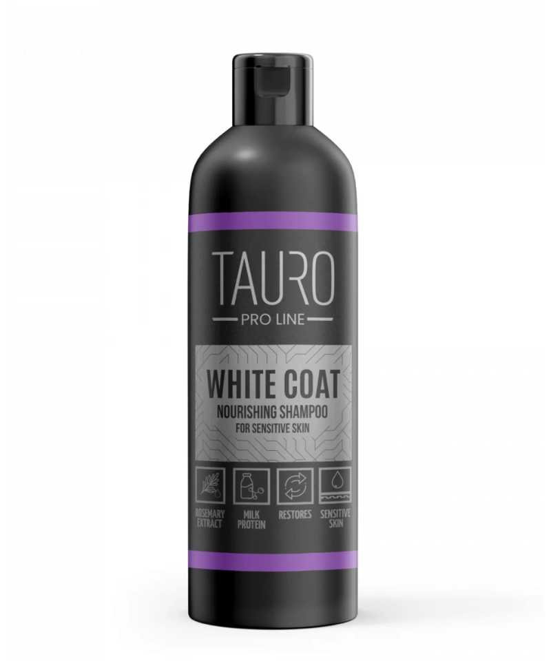 Tauro Pro Line White Coat, Nourishing Shampoo For Dogs And Cats With White Coat