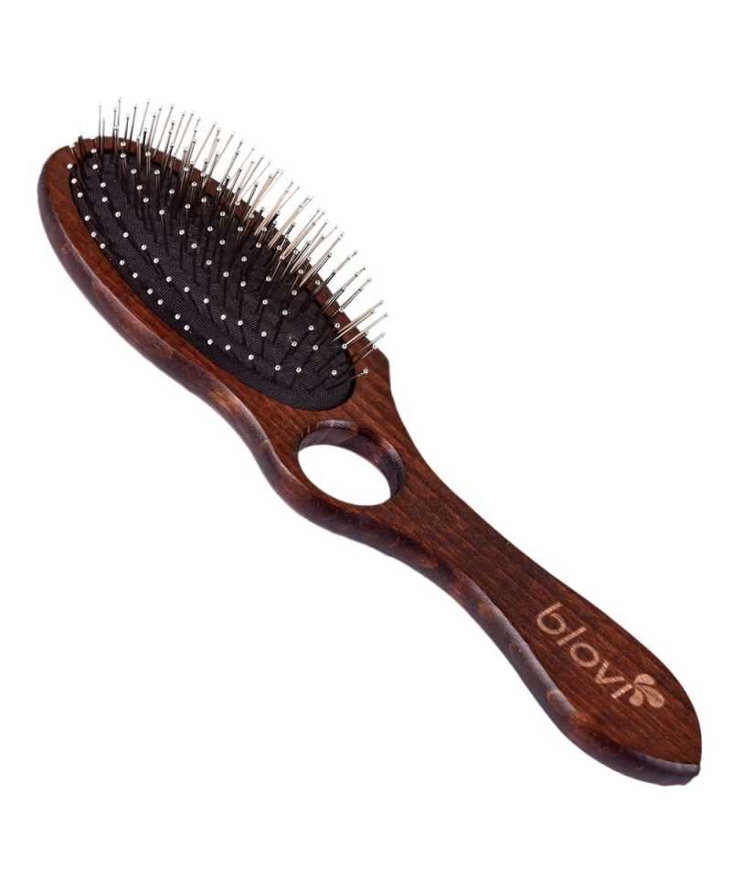Blovi Spazzola Ovale in Legno con Foro 18 mm