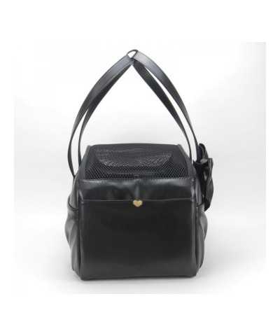 Travel Black Bag Ecoleather Piccoli Pets