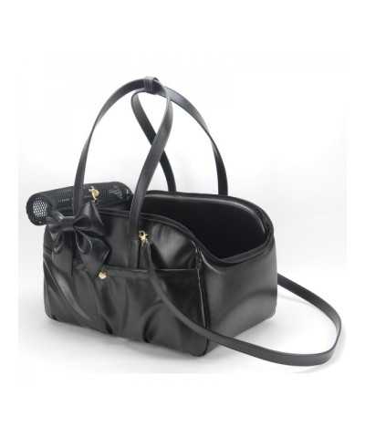 Travel Black Bag Ecoleather Piccoli Pets