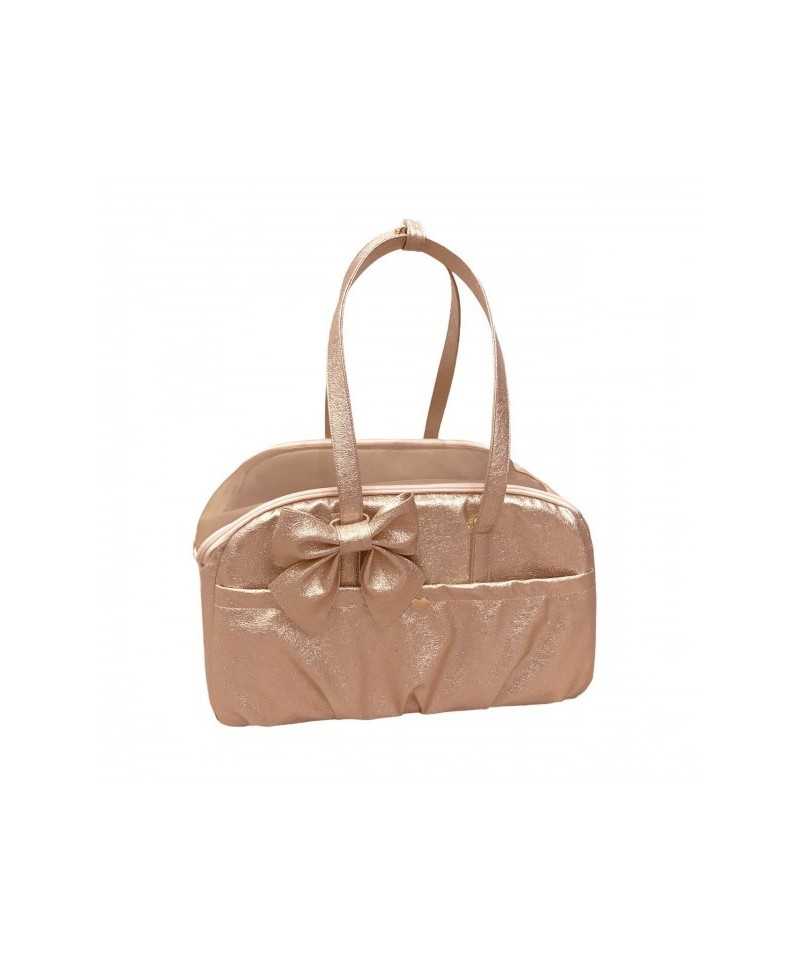 Travel Bag Rose Gold Bistrot Limited Edition Ecoleather Piccoli Pets