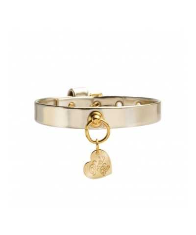PLAIN COLLAR METAL PLATINUM/GOLD Piccoli Pets