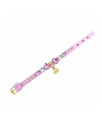 DIAMOND DROPS COLLAR BABY PINK ECOPAINT/GOLD Piccoli Pets