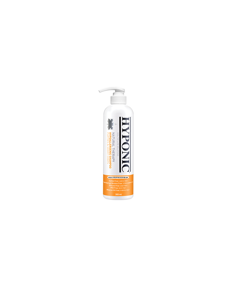 HYPONIC Hypoallergenic Shampoo per Cuccioli e Manti Corti