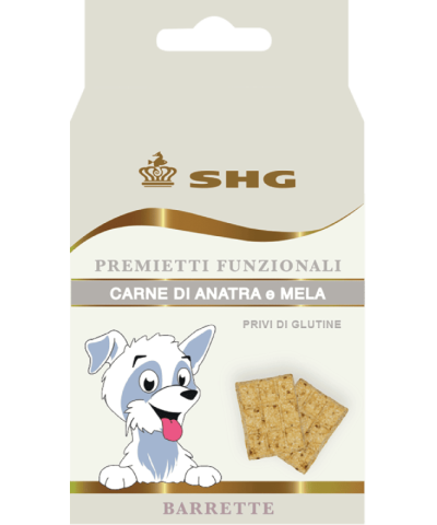 SHG Premietti Funzionali Barrette di Carne di Anatra e Mela