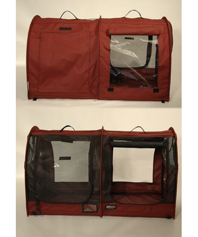 Sturdi Show Shelter Euro double with vinyl in back