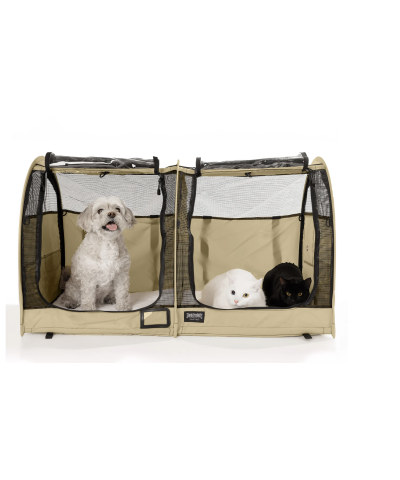 Sturdi Show Shelter Euro double with vinyl in back
