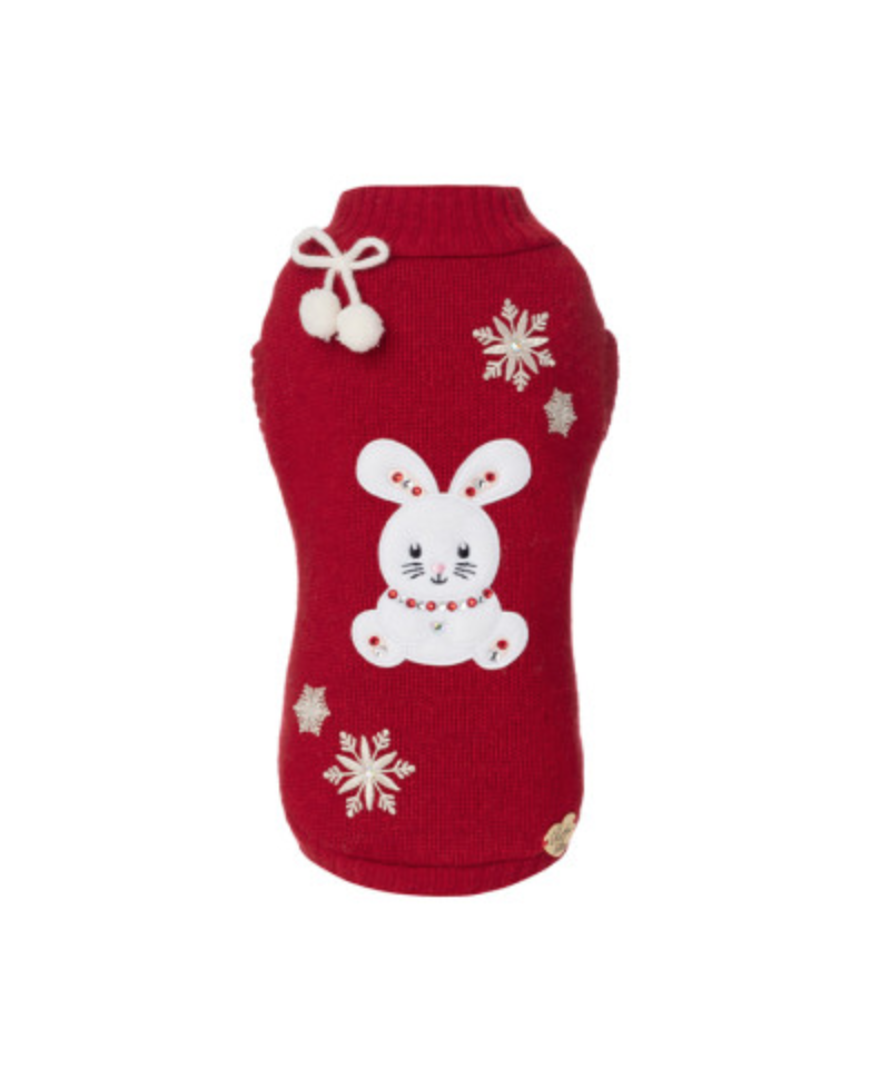 Snow Bunny Pull Red Piccoli Pets