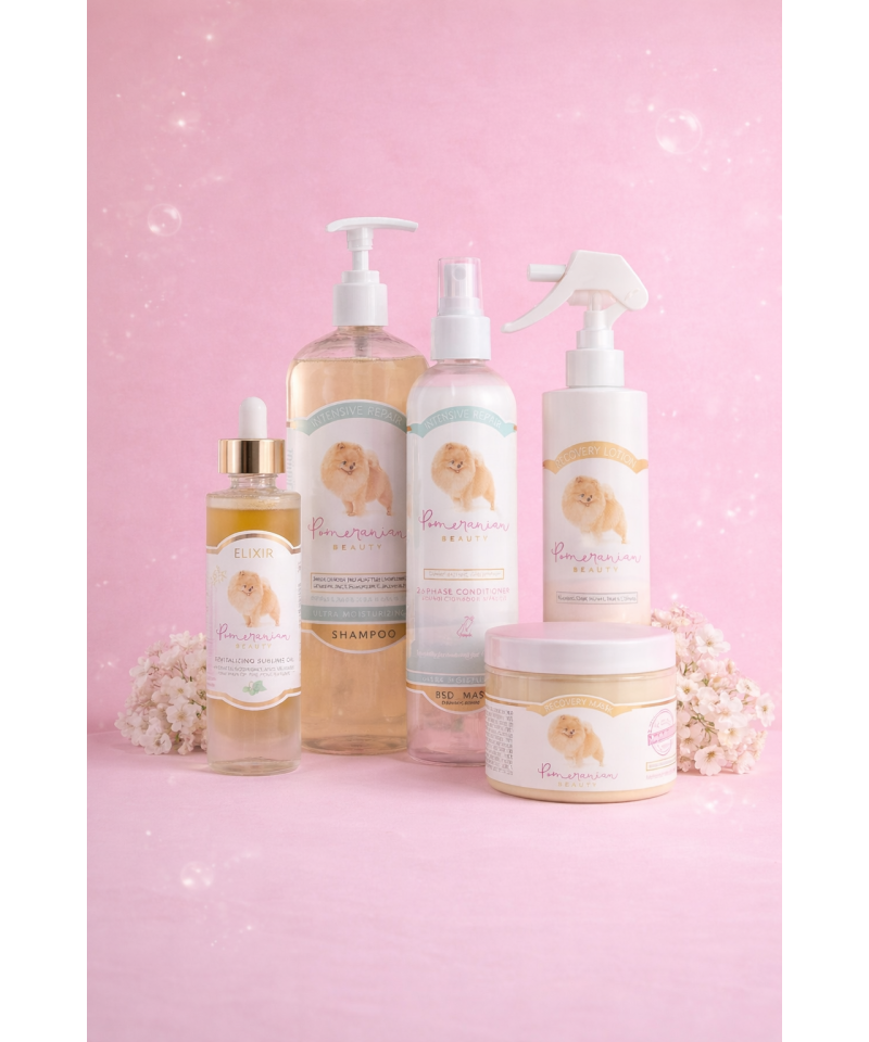 Trattamento Professionale Completo Ricrescita Pelo Pomerania – Kit Recovery BSD Complete BIG Pomeranian Beauty