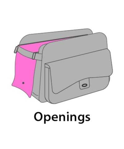 Borsa Trasportino Gigi Nero Flamingo