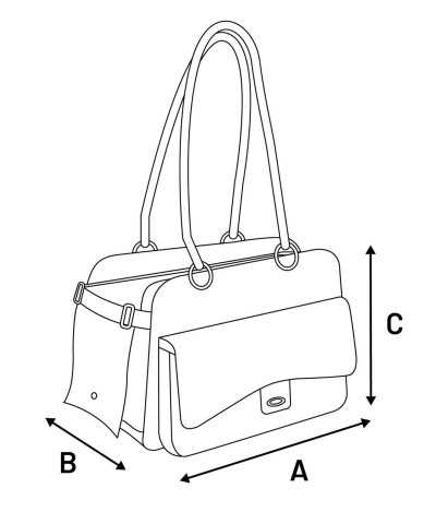 Borsa Trasportino Gigi Nero Flamingo