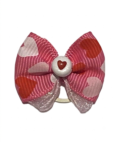 Fiocchetto con Elastico Pink Heart