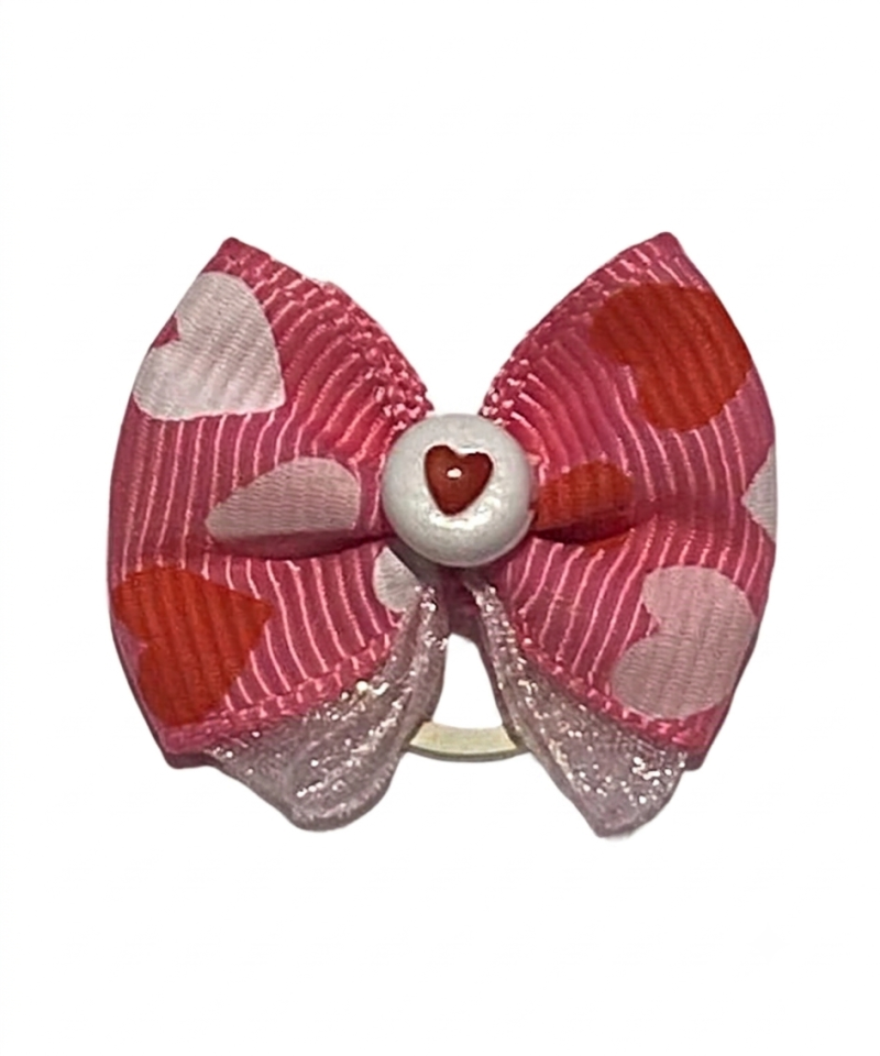 Fiocchetto con Elastico Pink Heart