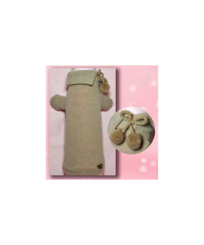 Grace Graciola Beige Pom Pom Pull